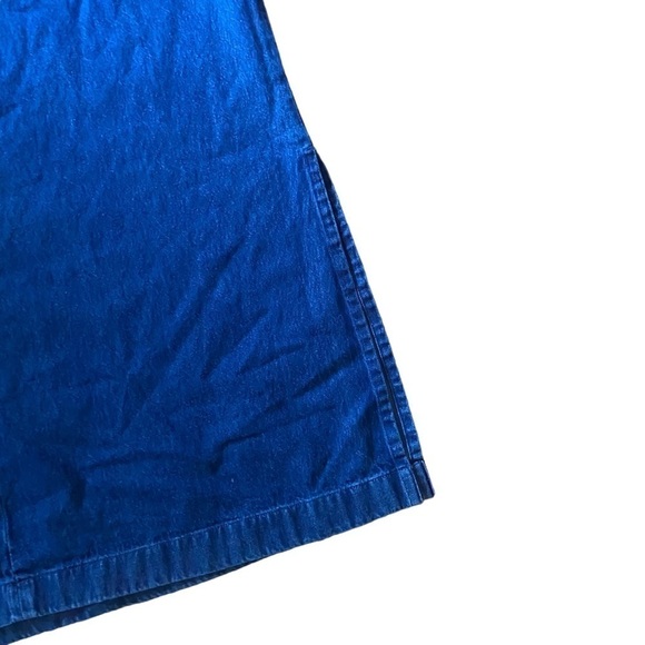 Vintage 90’s y2k Mountain Lake Cotton Denim Jumper Overall Maxi Dress Size XL - Picture 5 of 11